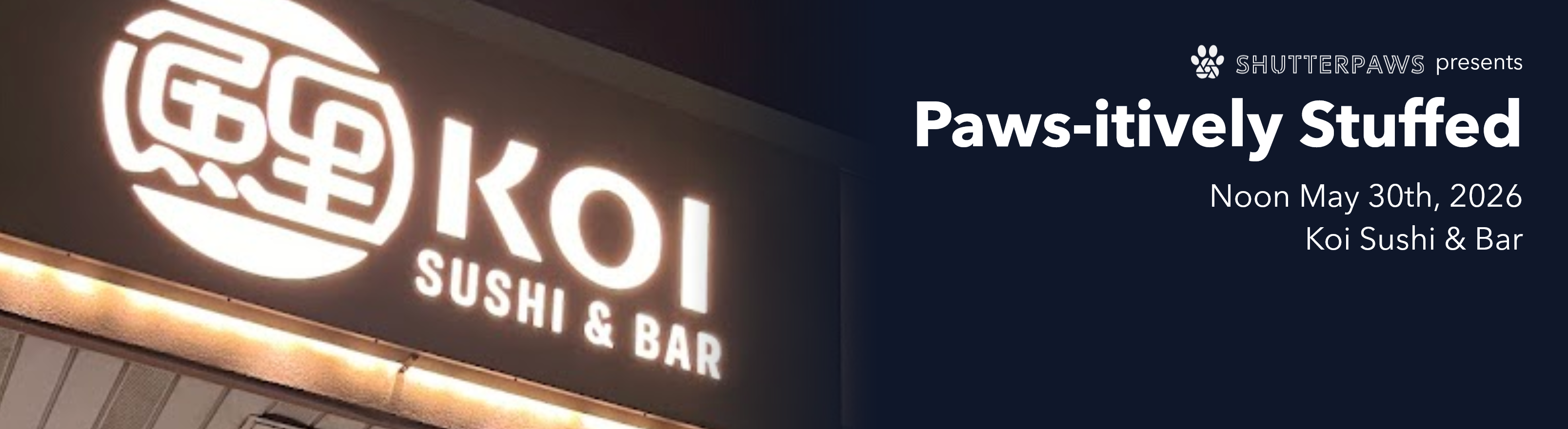 Paws-itively Stuffed at Koi Sushi
